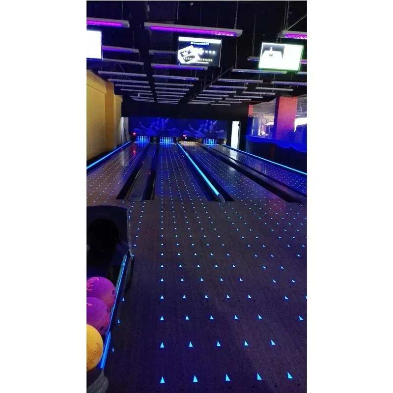 Lorong Boling Sintetik Penuh Glow In The Dark Lorong Bowling Terpakai Untuk Dijual 1